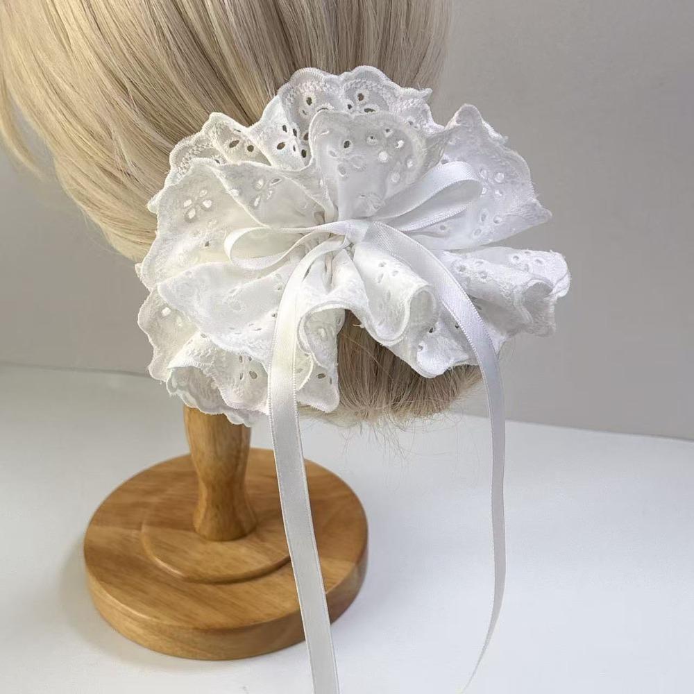 Flower Shape Elastic Hair Bands Hair Tie Exaggerated Hair Rope  Ladies
