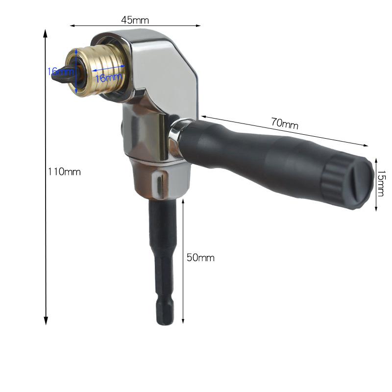 1/11Pcs Hand Tools Self-Locking Right Angle Screwdriver Holder Drive Bit Angle Extension Electric Screw Driver Angle Driver