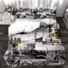 Bridges Modern Architecture 3d Duvet Cover Set King Queen Full Twin Size Bed Linen Set