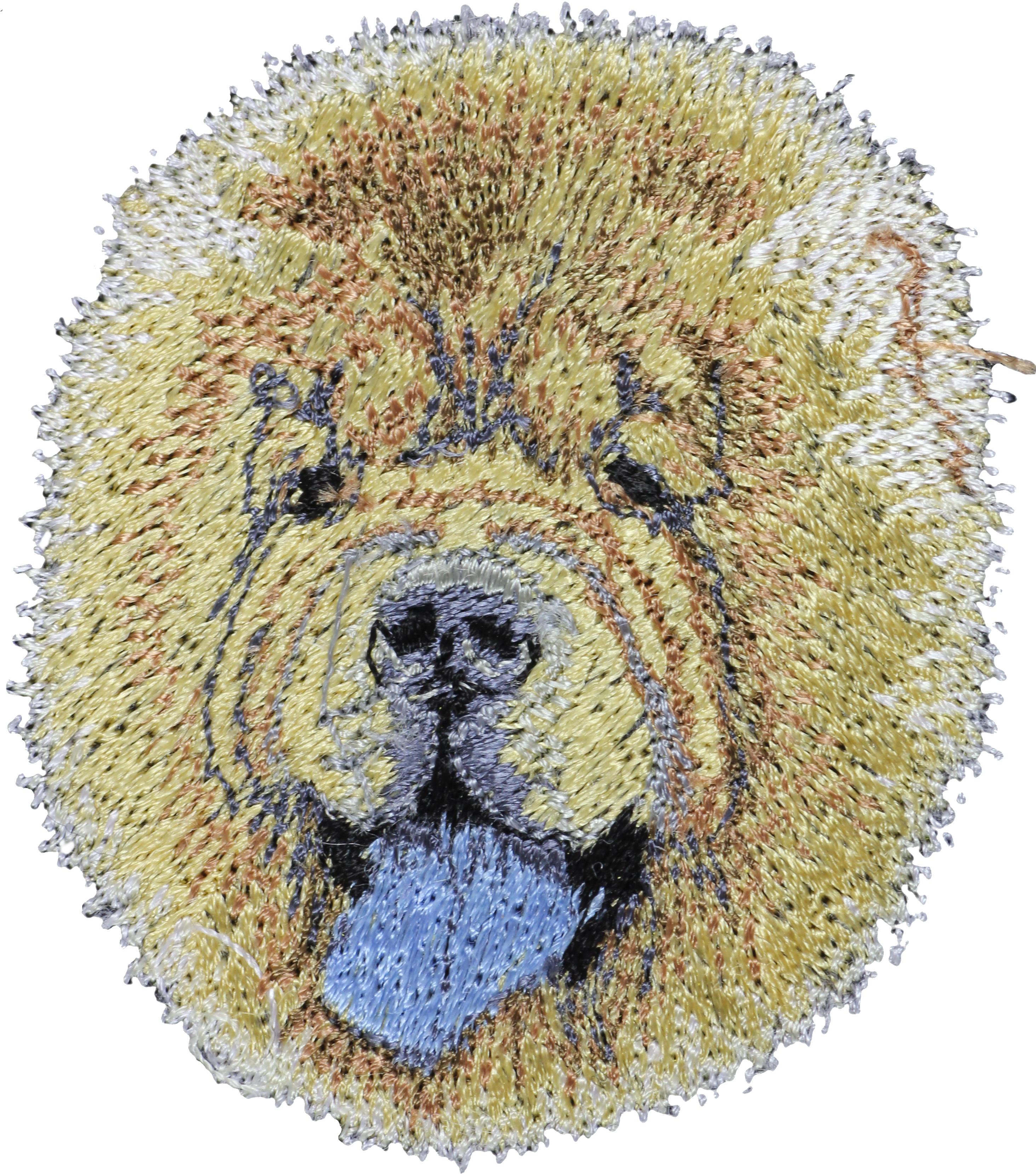 

Chow Chow - dog-shaped patch, embroidered patch, unique decoration for Art-Dog backpack