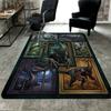 Prehistoric Creatures Pattern Rug Floor Mat for Living Room or Bedroom Soft and Comfortable Carpet a Gift for Birthday and Holiday.