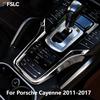 ABS Center Console Decorative Frame Sticker For Porsche Cayenne 2011‑2017 Car Interior Dashboard Trim Accessories
