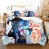 Anime Adult Boys Bedding Set King Single Twin Queen Size Duvetcover Set Fantasia Bed Set Quilt Cover Pillowcase