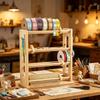 Wood Ribbon Organizer Display Sewing Thread Stand Lightweight Spool Holder Dispenser for