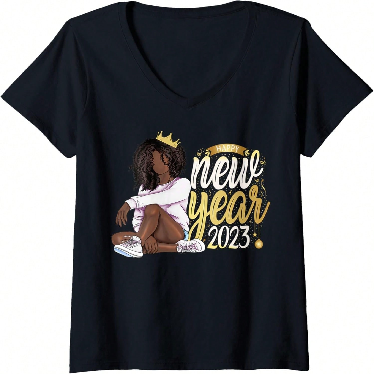 Wounisex - Queen Of Soul V-Neck T-Shirt S разноцветный