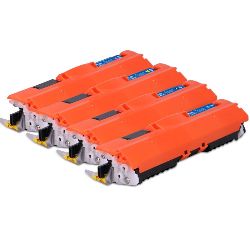 Gezhige Compatible Four-Color Toner Cartridge Set for HP 126A & Canon LBP7010C Series