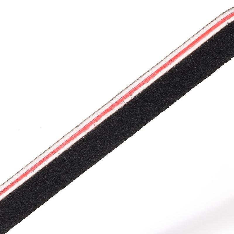 25pcs Professional Double Sided 100/180 Grit Nail Files Black Manicure Pedicure Tool and Nail Buffering Files Black Nail Files