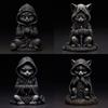 Charming Black Cat Wizard Resin Decorative Piece For Festive Home Accents