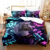 Arcane Anime JinX 3D Bed Linen Set Duvet Cover Set Twin Full Queen King Size Bedding Set Comforter Bedding Sets Arcane Bed Linen