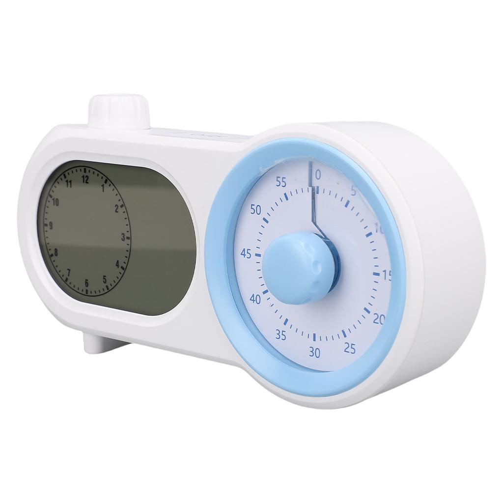 Digital Alarm Clock Visual Timing and Countdown Manager Rechargeable LCD Display Screen Electronic C