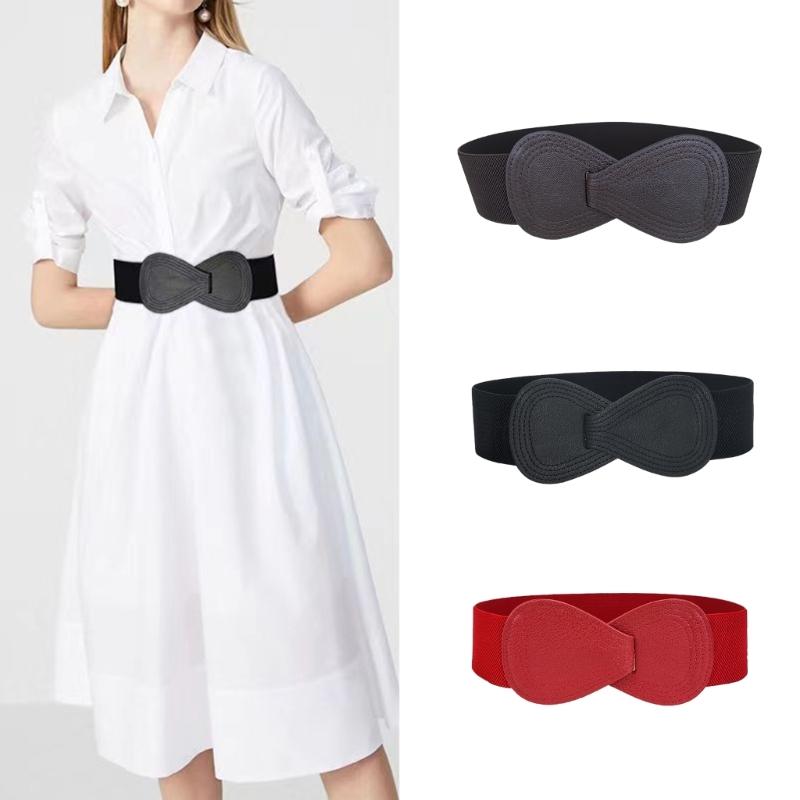 Ceinture élastique Ceinture tissée élastique de couleur unie pour robe portefeuille, robe dos nu, ceinture sexy de boîte de nuit pour soirée dansante