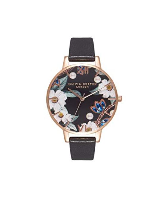 

Женские часы Olivia Burton Часы OLIVIA BURTON BEJEWEWLLED FLORALS BLACK & ROSEGOLD OB16BF04 [предмет]