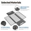 Pull-out cabinet organizer, sliding metal storage basket for kitchen, fits various room cabinets, home organization accessory