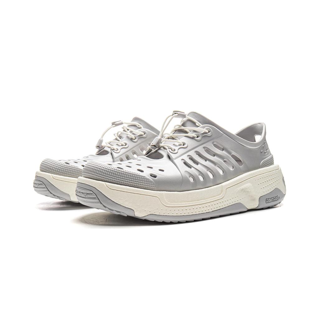Li Ning EVA Trendy Sports Breathable Rebound Creek Shoes Unisex Shoes Light-Gray AZGV167-1