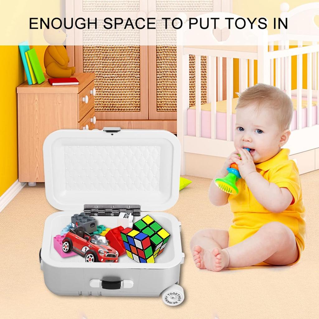 Doll Accessories Carry On Suitcase for Doll Suitcase Luggage Mini Travel Suitcase for 18 Inch Girl Doll Travel Gear Mini Trolley Case Doll Carrier