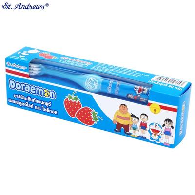 Doraemon fogkrém eper illat 80 g & fogkefe - thai