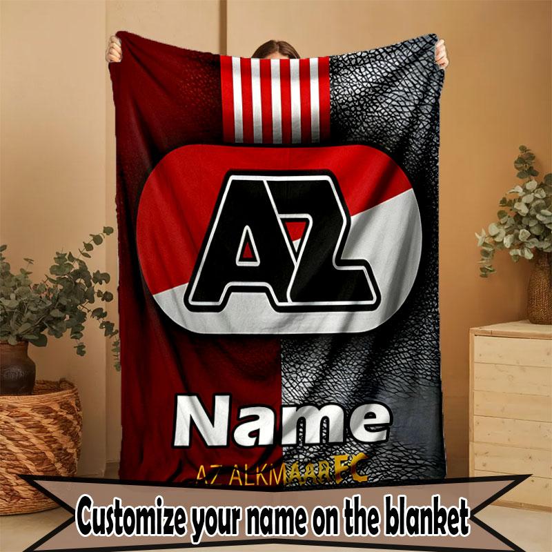 Custom Name Personalized AZ Alkmaar Print Blanket, Home Decor, Bedroom, Sofa, Camping, Couch, Gifts for Birthday Christmas