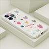 For iPhone 16 15 14 13 12 Pro Max Samsung S25 S23 S24 Plus A53 A15 A16 A13 A14 A23 A25 Love Heart Design Soft Full Lens Protect Phone Case