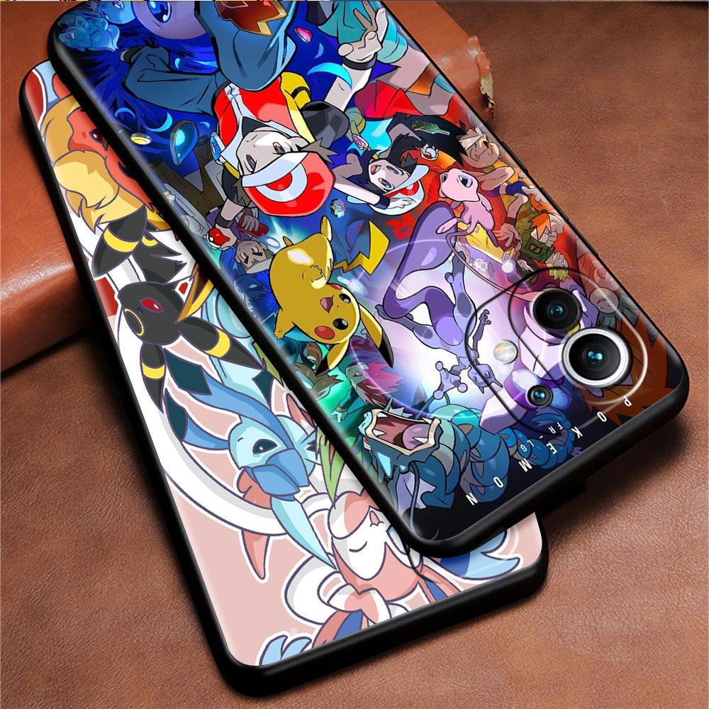 Pikachu Pokemon Χαριτωμένη Μαλακή Θήκη Σιλικόνης Για Xiaomi Mi 11 Lite 5G NE 11T Pro 12S Ultra 12 Note 10 10T 9T Κάλυμμα Τηλεφώνου Bumper Funda