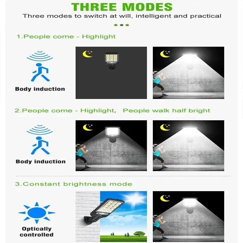 Xiaomi 1/2/3/4PCS Solar Lights Outdoor 3 Modes 200COB Waterproof Street Lamp Motion Sensor Security Lighting for Garden Patio Path Yard