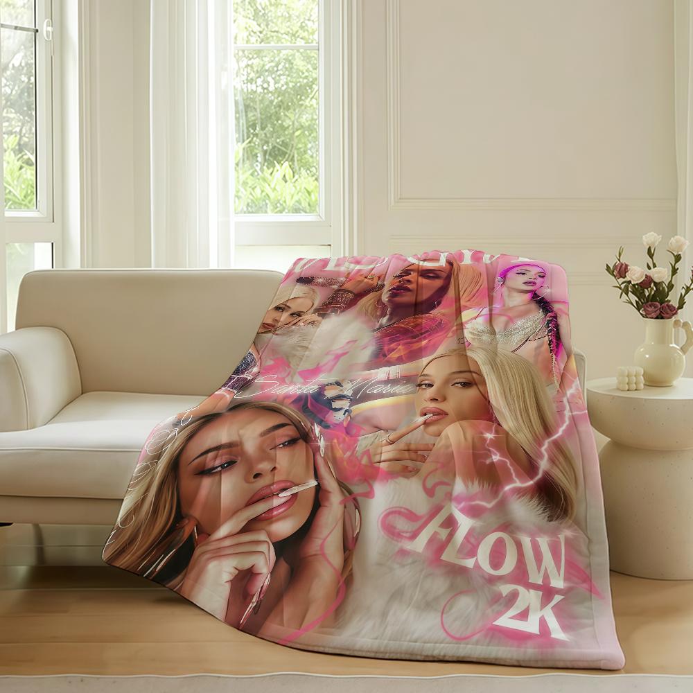 SpanishB Bad singer G Gyal Blanket For Sofa Office Bed Plane Travel Sleep Read Relax Camping Soft And Warm