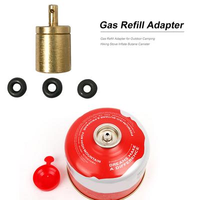 Zestaw: Adapter do napełniania gazem, zawór do pompowania, zawór palnika, na kemping, piknik, basen