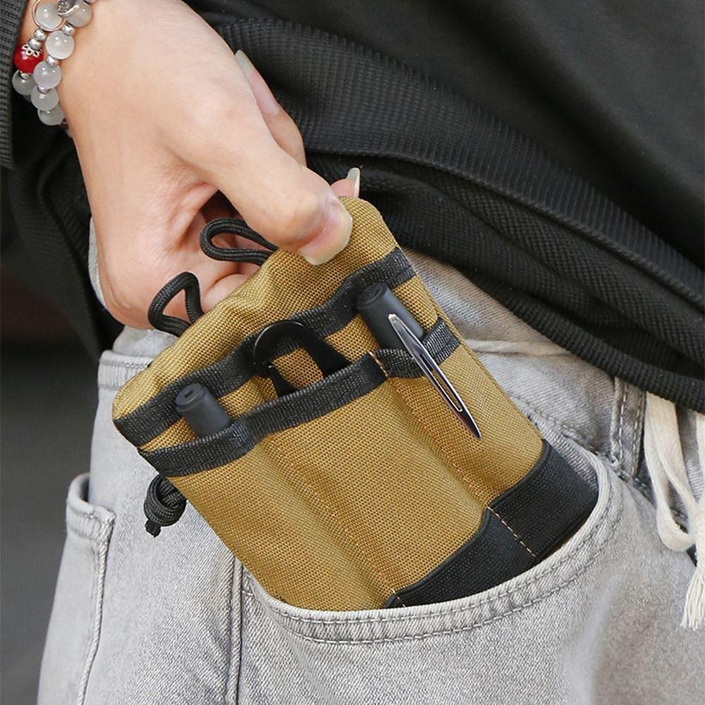 Lightweight Mini EDC Tool Bag Compact Belt Waist Pack Coin Purse Card Key Pouch  Utility Tool