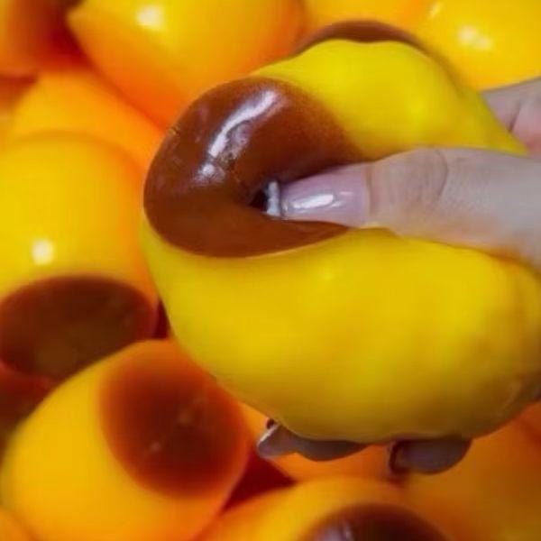 Pudinkový míček proti stresu Squishy Potravinový tvar Pudinkový mačkací míček Fidget hračky Asmr Senzorické hračky pro úlevu od stresu Pro děti a dospělé Dárek