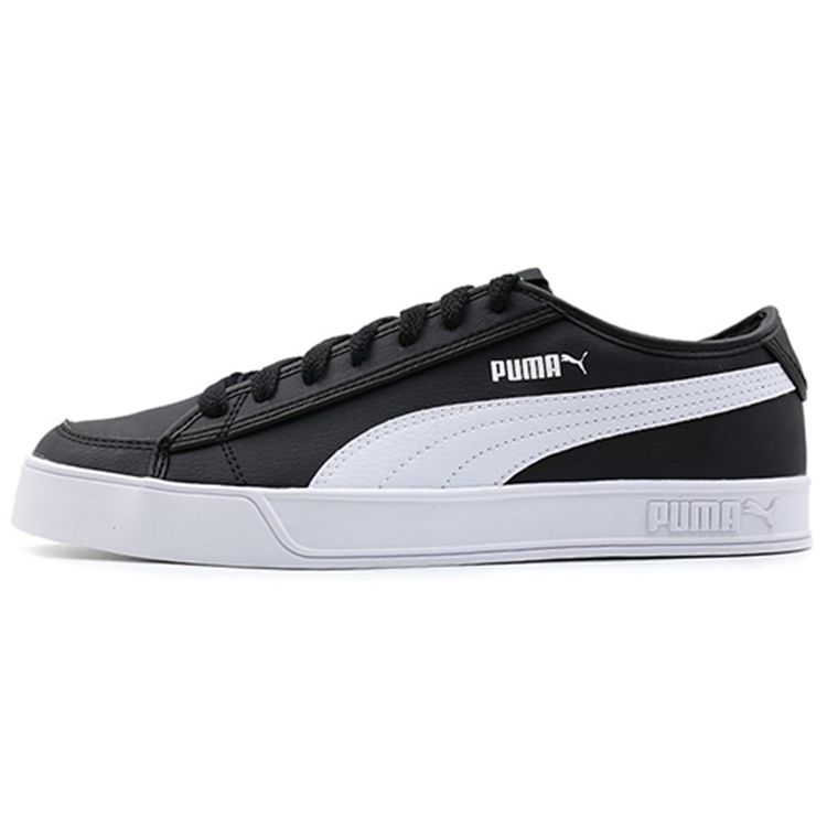 

Puma Smash V2 Vulc SL Ретро Дышащие Легкие Низкие Скейтбордические Кроссовки Унисекс Черный Белый 367308-01 35.5