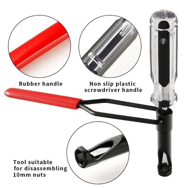 Professional 10mm Slotted Valves Slotted Nut Adjuster Ideal for Valves Lash Maintenance Automotive Engine Tuning Tool