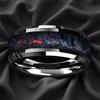 Boho Vintage Colorful Daisy Flower Inlaid Stainless Steel Rings For Women Men High Polished Bevel Edge Wedding Band Jewelry Gift