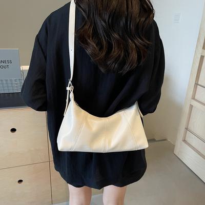 This Winter's New Soft Leather Large-capacity Casual Versatile One-shoulder Crossbody Bag Fashionable High-end Commuter Dumpling Bag