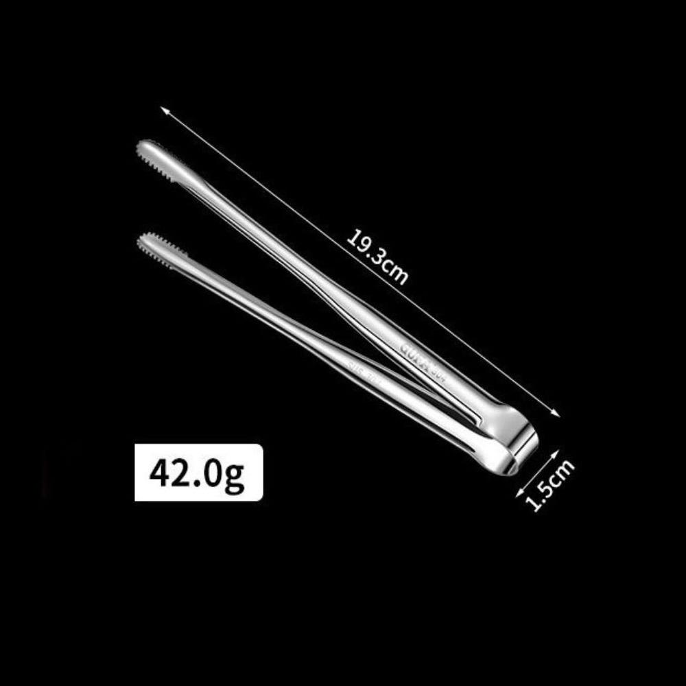 

1Pcs 304 Stainless Steel Food Clip Non-Slip BBQ Steak Clip Grill Tongs Kitchen Gadgets Accessories Small