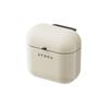9L/12L Capacity Kitchen Trash Can Cream Colored Garbage Bin Space-Saving Waste Bin  Home Office