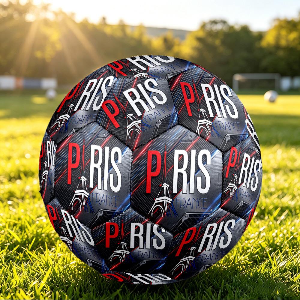 France Football Printed Size 5 Soccer Ball Wear Resistant Standard Adult Training Football Fan Gift for Indoor Outdoor Match Sports