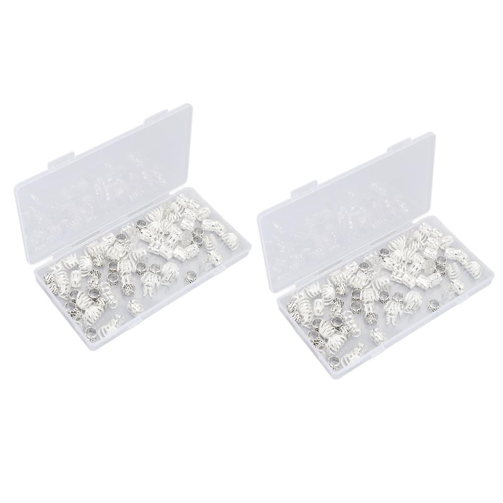 Dreadlock Clip Rings Hollow Fashionable Hair Accessories Dreadlock Jewelry for Hair Braiding Decoration