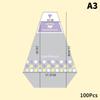 100Pcs Sandwich Packaging Transparent Baked Food Grade Easy To Tear Triangle Cake Disposable Packaging Transparent Bag