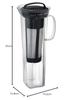 Hario Cold Brew Coffee Pitcher Rise 840mL, Dishwasher Safe, Tritan Black CBR-12-B