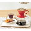 HARIO V60 Transparent Dripper 02 Keramik Rot für Tassen Kaffee Handtropf Made in Japan 1-4 VDCR-02-R