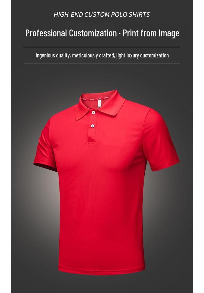 Quick-Dry Ice Silk Short Sleeve Polo - Summer Workwear & Promotional Shirt