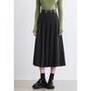 Betu Women's Winter A-Line Pleated Skirt with Belt