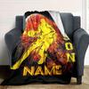Basketball Hoop Customize Your Name Blanket Warm Comfortable And Soft Blankets Are Suitable For Home Lunch Break Blanket Office Sofa Sofa Gift To