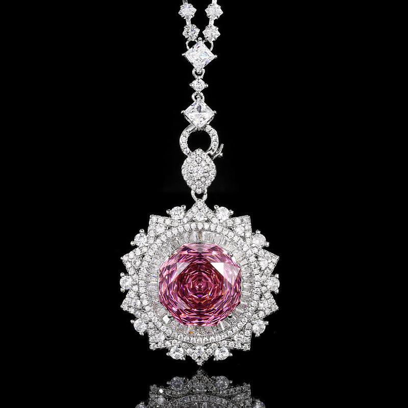 

Jewelry Copper Bottom Gold-Plated Rose Chepala Green Sunflower Pendant Main Stone 18Mm