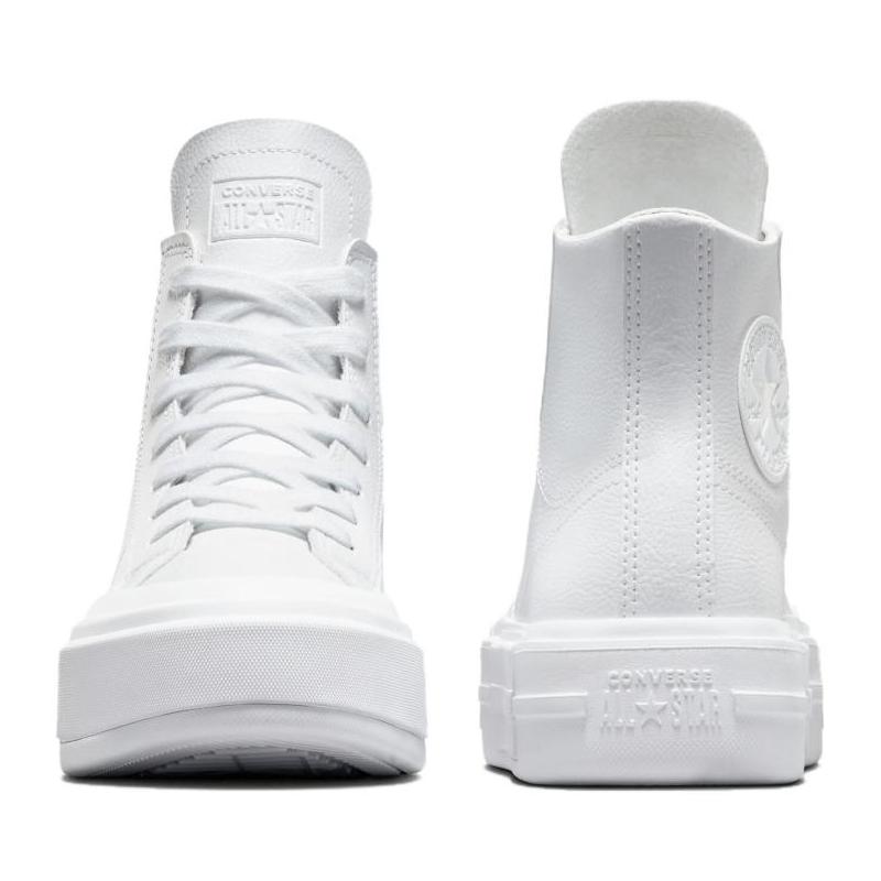 Converse Chuck Taylor All Star Cruise Leather Comfortable and Versatile Abrasion Breathable High Top Espadrilles Unisex White