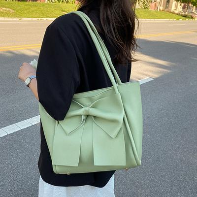 Dámské kabelky z umělé kůže, velká kapacita, módní mašle, dámské tašky přes rameno, ležérní elegantní kabelky všeho druhu