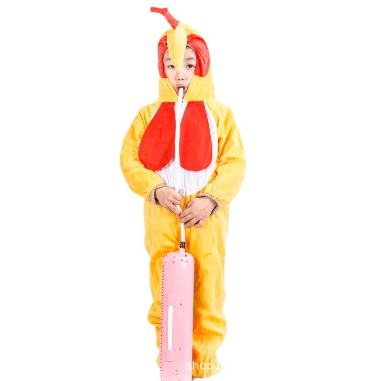 Christmas Children's Kindergarten Adult Children's Rooster Modeling Performance Costume Chicken Animal Costume Rooster Performance Costume