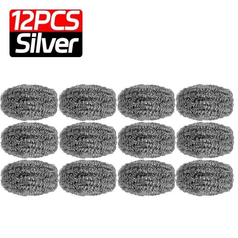 Steel Wire Ball for Pot Pans Dishes Rust Remover Stainless Steel Cleaning Balls Kitchen Dishwashing Cleaner Brush Scrubbers