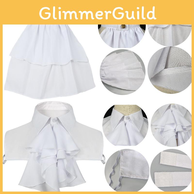 Autumn/winter/spring/summer Unisex Shirt With Embroidered False Collar