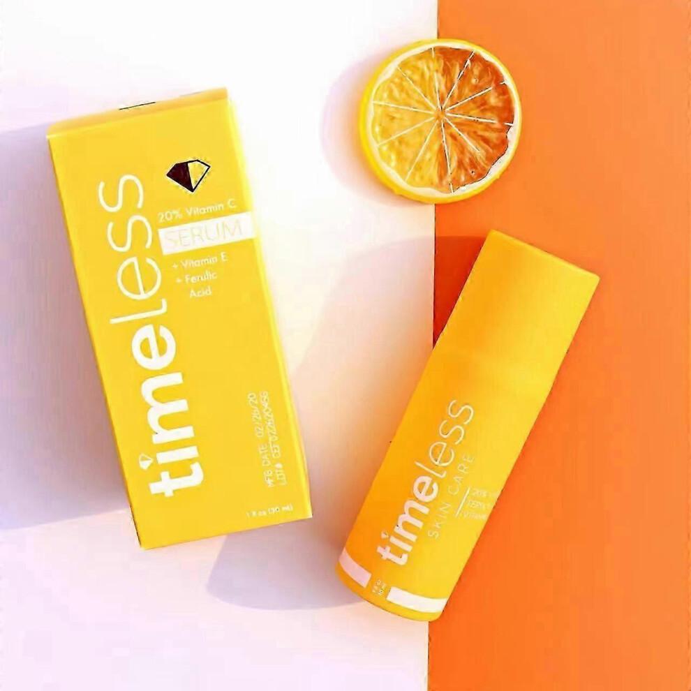 Timeless 20% Vitamin C with E and Ferulic Acid Serum for Youthful Skin In a 30ml Bottle, UK Favourite less