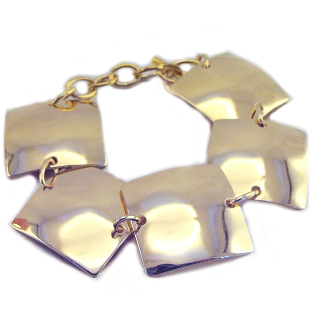 Les Trésors De Lily [E9173] - Gold Plated Bracelet 'Choreography'